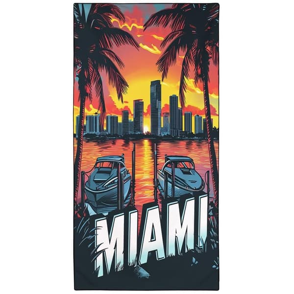 Bomclap Oversized Stretched Microfiber Beach Sheet 70x140CM - letvægts, perfekt til voksnes pool og hytter
