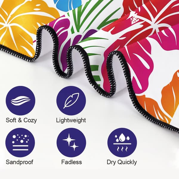 Bomclap 70x140CM store strakte mikrofiber poolplader - overdimensioneret, let, velegnet til mænd og kvinder