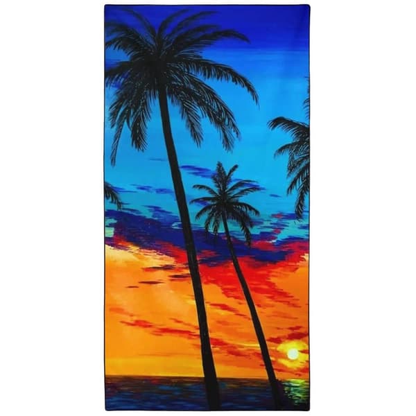 Bomclap overdimensionerede 70x140CM store strakte mikrofiber strandlagner - letvægts, perfekt til cabna og bad