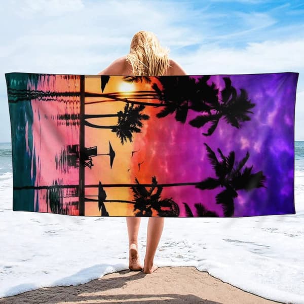Bomclap 70x140CM suuret kevyet venytetyt mikrokuituiset allaslevyt - ylimitoitettu, hyvä rannalle ja matkoille