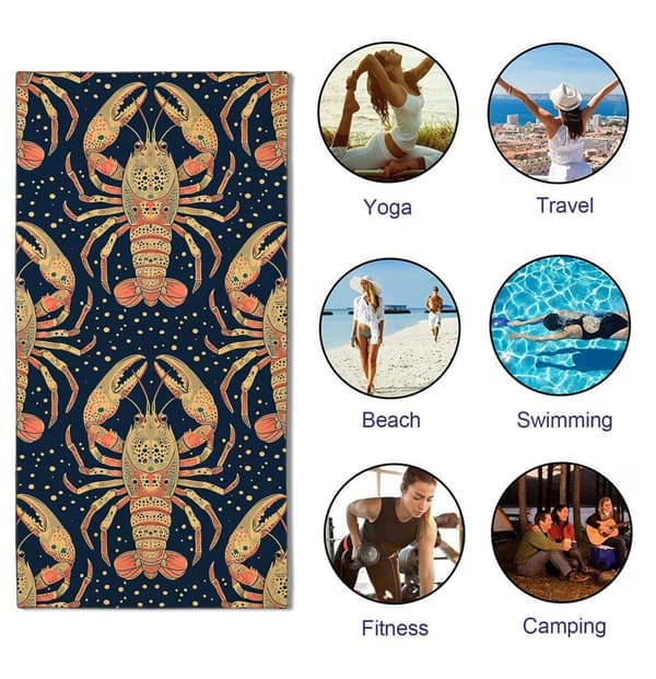Bomclap overdimensionerede 70x140CM letvægts strakte mikrofiberplader - ideel til strand, pool og cabana