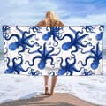 Miniatyrbillede 2 af 4: Bomclap Oversized Stretched Microfiber Beach Sheets 70x140CM - Letvægts, perfekt til voksnes bade og rejser