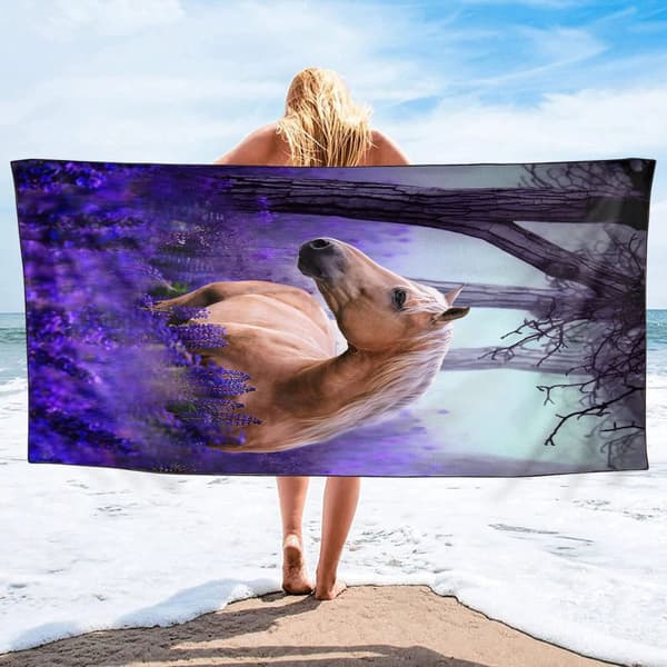 BomclapLarge Strakte Mikrofiber Strandlagner 70x140CM - Overdimensioneret, Let, Perfekt til Pooldage