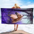 Pikkukuva 2 / 4: Bomclap Suuret Venytetyt Mikrokuituiset Rantalakanat 70x140CM - Ylisuuret, kevyet, täydelliset uima-allaspäiviin