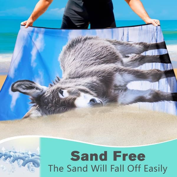 Bomclap Vivid 70*140CM Stort Prikket Mikrofiber Strandark - Let, fantastisk til brug ved poolen