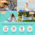 Miniatyrbillede 5 af 5: Bomclap Vivid 70*140CM Stort Prikket Mikrofiber Strandark - Let, fantastisk til brug ved poolen