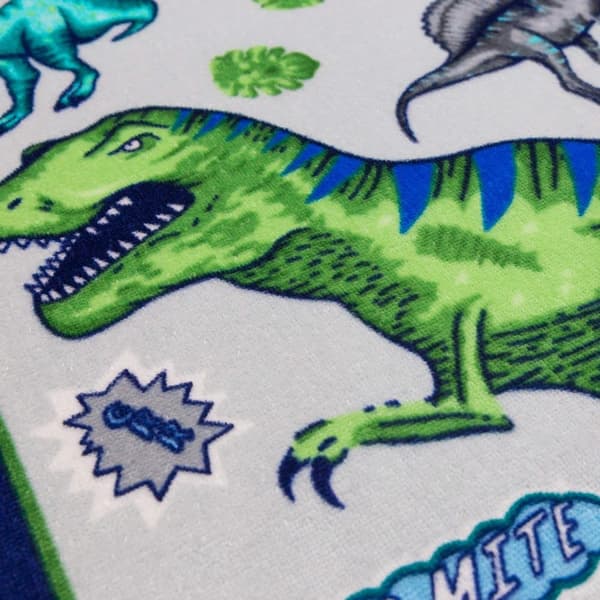 Bomclap Rantapyyhe 70x140 cm - Sekalaiset dinosaurukset - Kuvio Nopeasti kuivuva kylpypyyhe Matkapyyhe