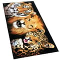 Miniatyrbild 2 av 3: Bomclap Strandhandduk - Tiger, Löwe und Leopard - Motiv Snabbtrocknendes Badhandtuch Reisehandtuch