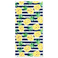 Pikkukuva 1 / 4: Bomclap rantapyyhe 70x140cm - Ananas - Muster auf Blau - Weiß - Streifen, Quick Rock kylpypyyhe, matkapyyhe