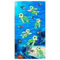 Pikkukuva 1 / 4: Bomclap Rantapyyhe 70x140cm - Piirretty hyttyskilpikonnat - Unterwasser - Aihe, Quick Rock kylpypyyhe, matkapyyhe
