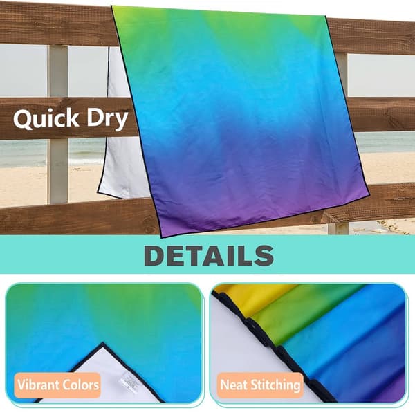 Bomclap Ultra Soft 70*140CM suuri venytetty mikrokuituinen rantalakana - sopii moniin rantailtoihin