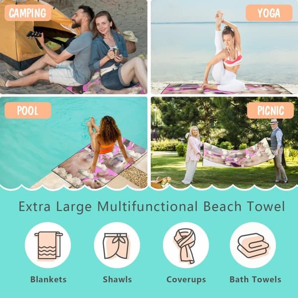 Bomclap Ergonomisk Design 70*140CM Stor Strakt Microfiber Cabana Sadel - Let, behagelig at ligge på
