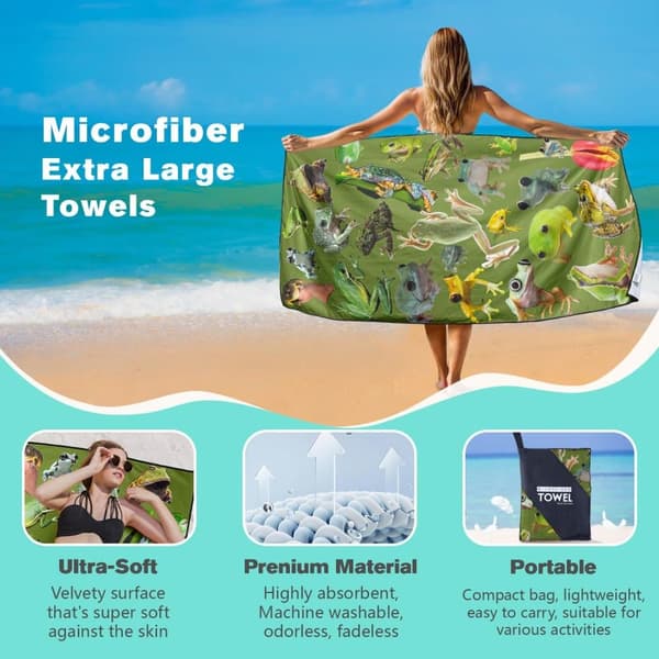 Bomclap reflekterende stribe 70 * 140cm stor mikrofiber Cabana ark - let, sikker til aftenbrug