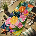 Pikkukuva 3 / 4: Bomclap Rantapyyhe 70x140cm - Frucht - Mix - Design - Kylpypyyhe Matkapyyhe