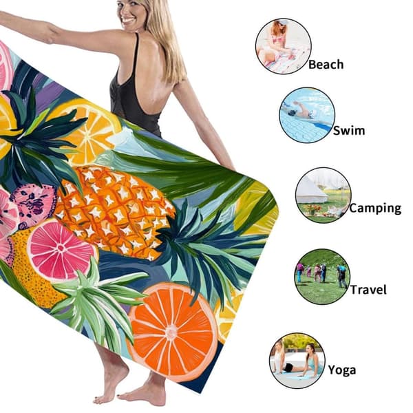 Bomclap Rantapyyhe 70x140cm - Frucht - Mix - Design - Kylpypyyhe Matkapyyhe