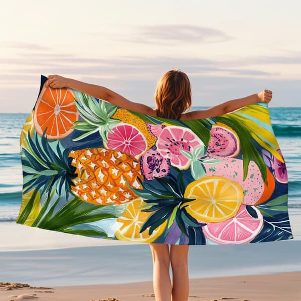 Bomclap Rantapyyhe 70x140cm - Frucht - Mix - Design - Kylpypyyhe Matkapyyhe