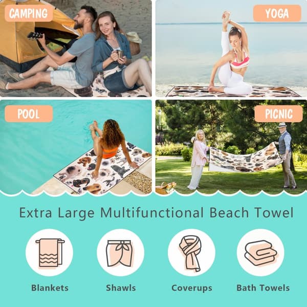 Bomclap fejbar luftpudeboks 70*140 cm stort strakt mikrofiber poolark - praktisk til lur