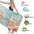Pikkukuva 4 / 4: Bomclap Rantapyyhe 70x140cm - Seesterne und Meerespflanzen - Motif - Kylpypyyhe Matkapyyhe