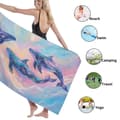 Pikkukuva 4 / 4: Bomclap Rantapyyhe 70x140cm - Wale in kosmischem Motif - Kylpypyyhe Matkapyyhe