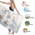 Pikkukuva 4 / 4: Bomclap Rantapyyhe 70x140cm - Seestern und Muscheln - Design - Kylpypyyhe Matkapyyhe