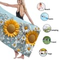 Pikkukuva 3 / 4: Bomclap Rantapyyhe 70x140cm - Sonnenblumen und Margeriten - Motif - Kylpypyyhe Matkapyyhe