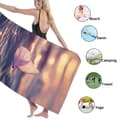 Miniatyrbild 4 av 4: Bomclap Strandhandduk 70x140cm - Schmetterling über Wasser bei Sonnenuntergang - Badhandduk Reisehandduk