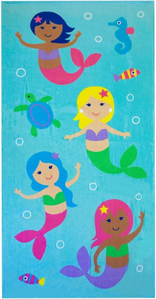 Bomclap badehåndklæde til børn – 100% bomuld, blødt og absorberende, ideelt til pool og strand, 160x80 cm