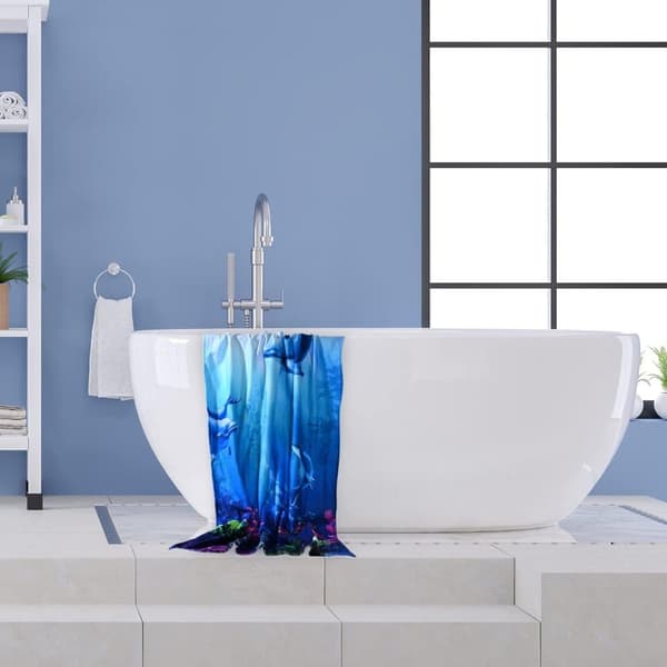 Bomclap Delfin badehåndklæde – 80x160 cm, sødt design, mikrofiber, let og sandfri, perfekt gave til børn