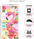 Pikkukuva 2 / 5: Bomclap Flamingo rantapyyhe – 80x160 cm, vaaleanpunainen design, mikrokuitu, hiekaton, täydellinen rannalle ja uima-altaalle