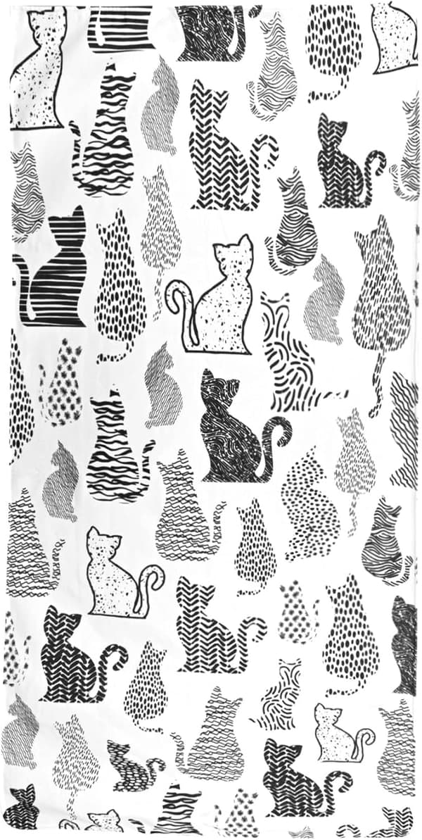 Bomclap Cat strandhåndklæde – 80x160 cm, Hello Kitty Design, Mikrofiber, Sandfri, Sød gave til piger