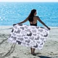Miniatyrbillede 1 af 6: Bomclap Cat strandhåndklæde – 80x160 cm, Hello Kitty Design, Mikrofiber, Sandfri, Sød gave til piger