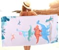 Miniatyrbillede 1 af 7: Bomclap Dinosaur strandhåndklæde – 80x160 cm, mikrofiber, letvægts, sandfri, perfekt gave til børn