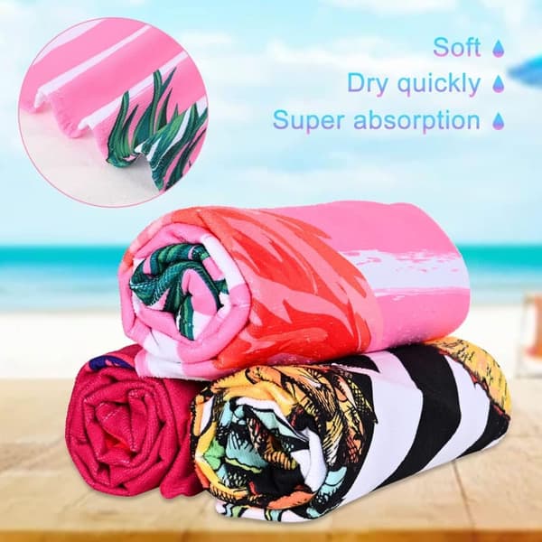 Bomclap vaaleanpunainen flamingokylpypyyhe – 80x160 cm, mikrokuitu, kevyt, hiekaton, täydellinen lahja tytöille