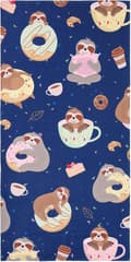 Pikkukuva 2 / 7: Bomclap Sloth & Monk -kylpypyyhe – 80x160 cm, mikrokuitu, söpö design, hiekaton, hauska lahja