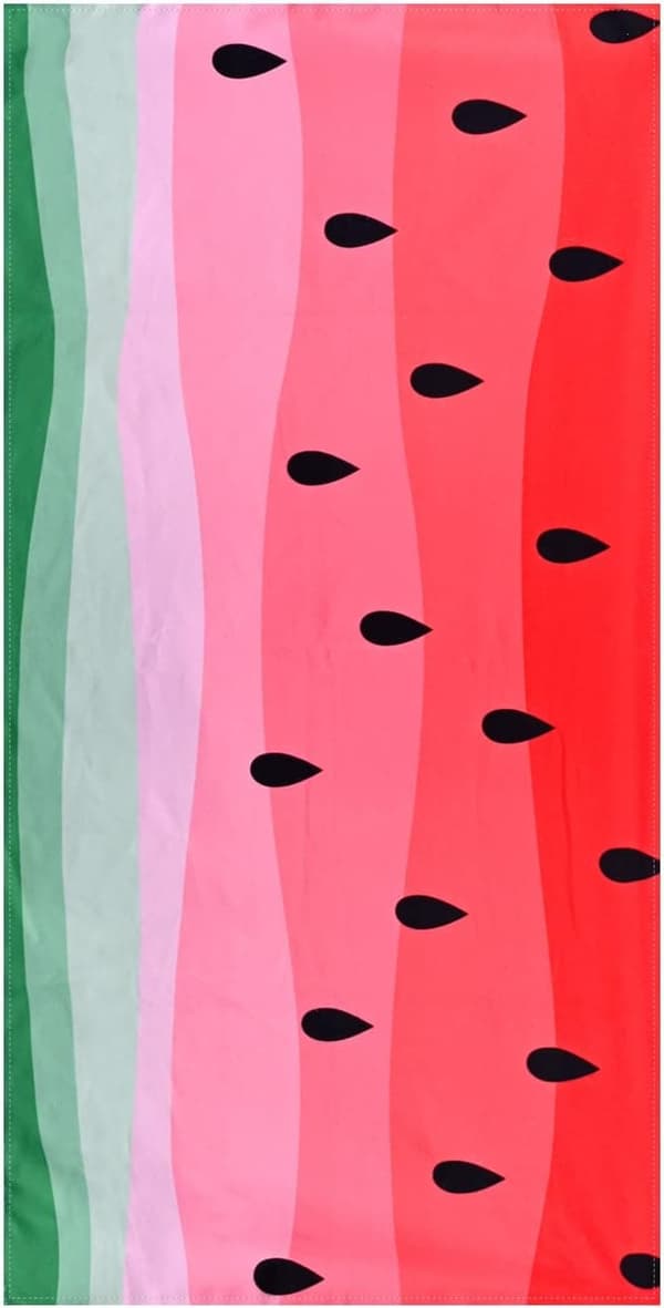 Bomclap Vandmelon Badehåndklæde – 80x160 cm, Sjovt Frugtdesign, Mikrofiber, Sandfri, Gave til Børn & Kvinder