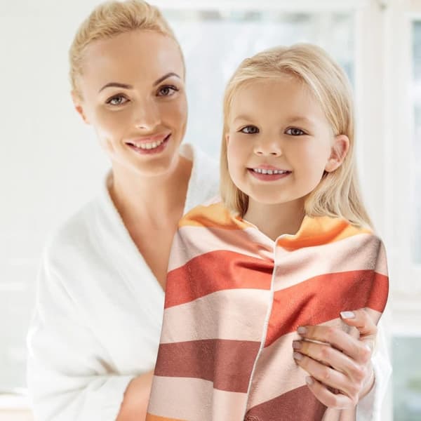 Bomclap Boho Sun Microfiber Strandhåndklæde Badehåndklæde Børn 80x160 cm - Absorberende, Sandfri, Letvægts - Rejser, Camping, Svømning