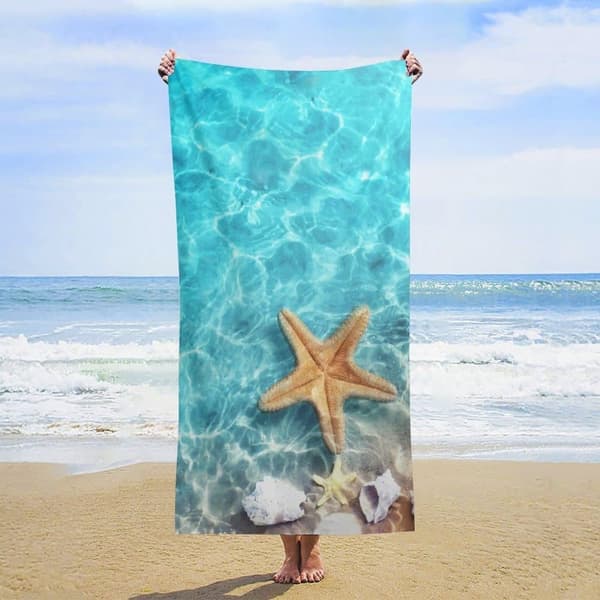 Bomclap Giant Sandless Microfiber Beach Sheet 70x140cm - Hurtigtørrende, kompakt til rejser, camping, strand