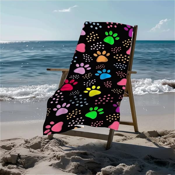 Bomclap Overdimensioneret letvægts mikrofiber strandark 70x140cm - Sand Pro, hurtigtørrende til ferie, camping