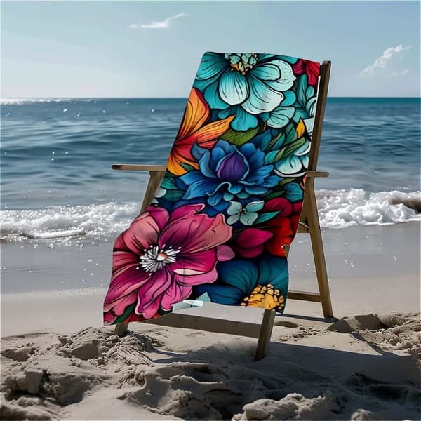 Bomclap Giant Hurtigtørrende Mikrofiber Strandlagner 70x140cm - Sandfri, Ultralet til Strand, Rejser, Picnic