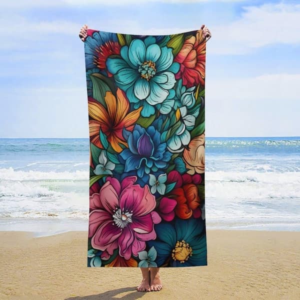 Bomclap Giant Hurtigtørrende Mikrofiber Strandlagner 70x140cm - Sandfri, Ultralet til Strand, Rejser, Picnic