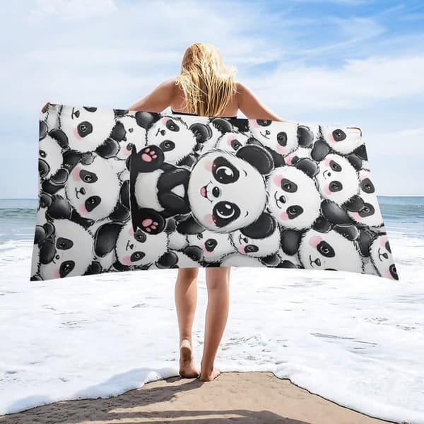 Bomclap Kompakt Mikrofiber Strandhåndklæde Overdimensioneret 70x140cm - Sandafvisende, Hurtigtørrende til Pool, Camping, Picnic