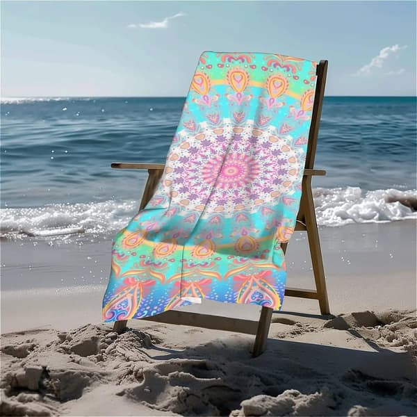 Bomclap Ultra Kevyt Mikrokuituinen Rantapyyhe 70x140cm - Hiekanpitävä, Nopea kuivuminen Lomalle, Risteilylle, Patikointiin