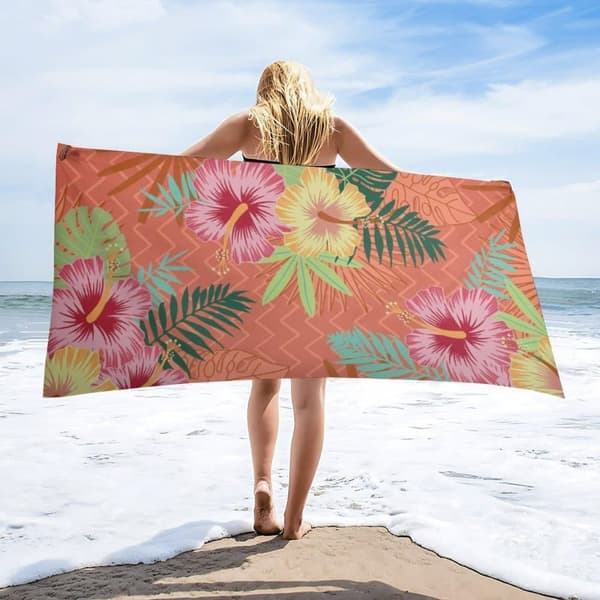 Bomclap Mikrofiber Sandfria Strandlakan - Snabbtorkande, 70x140cm Stora Tunna Filten för Kryssning, Resa - Roliga Prints