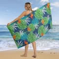 Miniatyrbillede 3 af 6: Bomclap Hurtigtørrende Tynde Strandlagner - 70x140cm Sandfri Mikrofiber, Kompakt til Pool, Krydstogt - Sjov for Børn Voksne