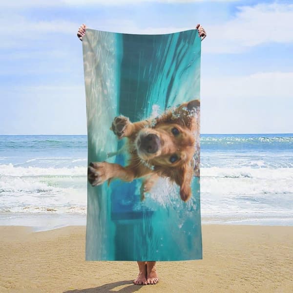 Bomclap Stora 70x140cm Sandfria Tälj - Snabbtorkande Mikrofiber, Tunna & Kompakt - Rolig Design för Resa, Strand