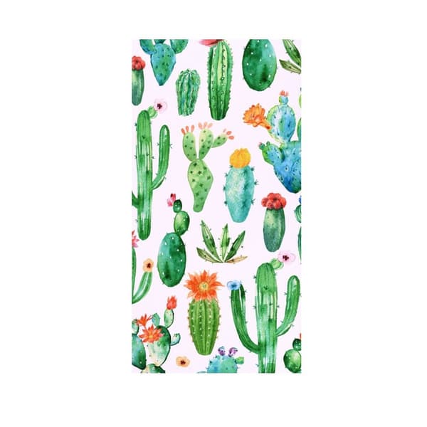 OBOSOE Cactus Beach Sheet – 80×130CM mikrokuitu, overdim. Ohut, imukykyinen, nopeasti kuivuva, hiekaton. Lapset/aikuiset. Halpa kaktuslahja tytöille