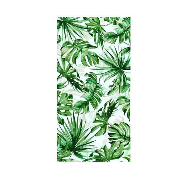 OBOSOE Grön tropisk strandlakan – 80×130CM overdim, tunn mikrofiber. Palmerdesign, snabbtork, sandproff. Idealisk tropisk gåva till kvinnor/flickor