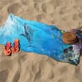 Miniatyrbillede 5 af 5: OBOSOE Strandhåndklæde 70x140cm - Hai i bunter Unterwasserwelt - Badehåndklæde Rejsehåndklæde