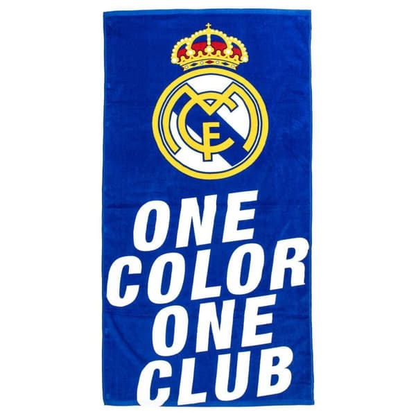 Strandhåndklæde Real Madrid C.F. One Color Blå