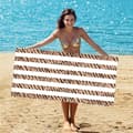 Miniatyrbild 3 av 4: Lollanda Mikrofiber dubbel-sided strandhandduk – bärbar, snabbtorkande och absorberande badhandduk